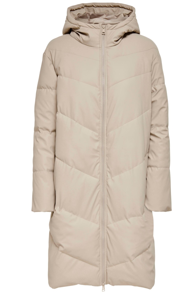 JDYULRIKKA WATER REP PUFFA OTW NOOS 15217556 SIMPLY TAUPE